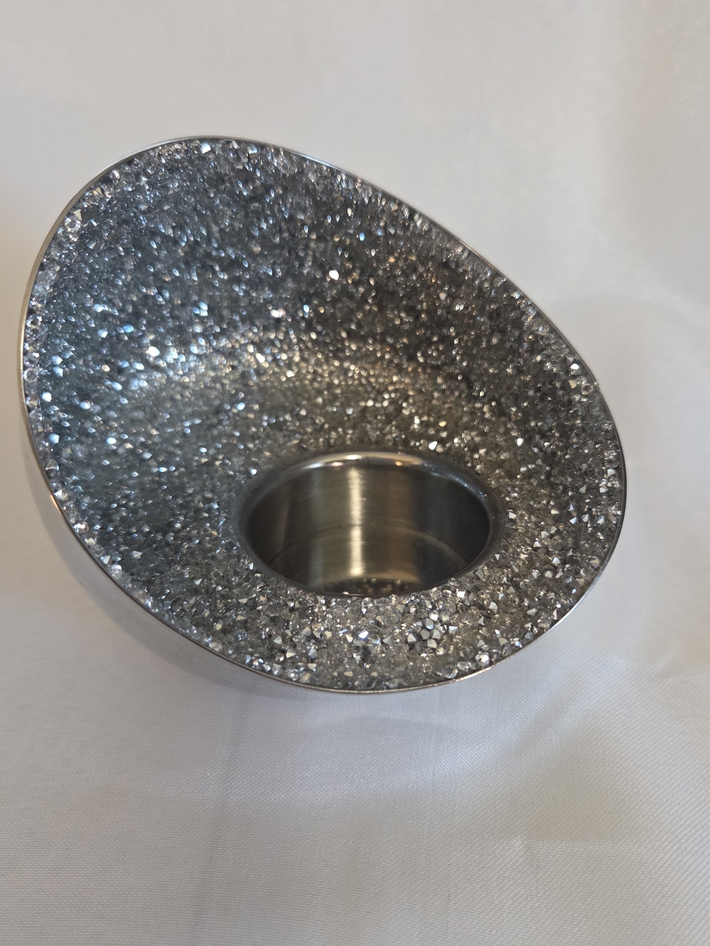 Swarovski Silver Minera Tea Light Holder